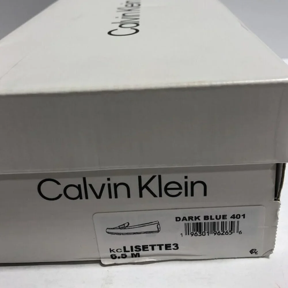 Calvin Klein Women’s Lisette, Blue Slip-on Loafers, Size 6.5M